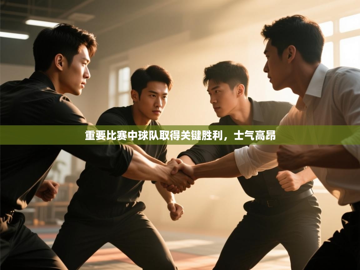 重要比赛中球队取得关键胜利，士气高昂